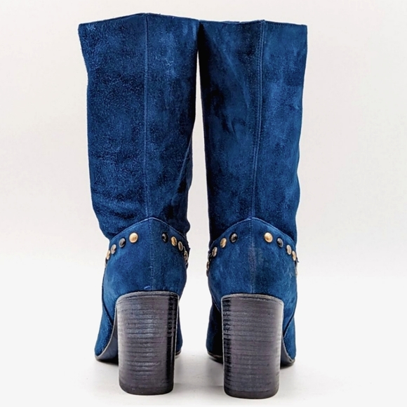 🍒NIB🍒 FREE PEOPLE WESTERN STUDDED SUEDE BOOTS - Picture 6 of 14